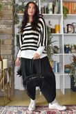Hicks Shearling Barrel Bag Black